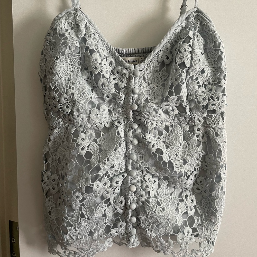 Abercrombie & Finch Crochet/Lace Tank Top